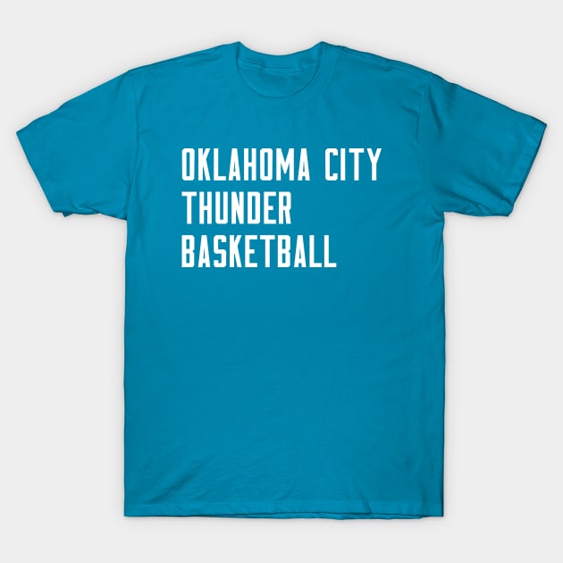 OKC Basketball T-Shirt by Buff Geeks Art